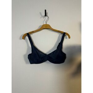 Inlyric Navy Sheer Mesh Underwire Bra 34B